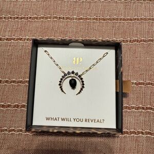 Black Onyx Cubic Zirconia onGold Plating Length: 18" + 2.5" extender MSRP: $136